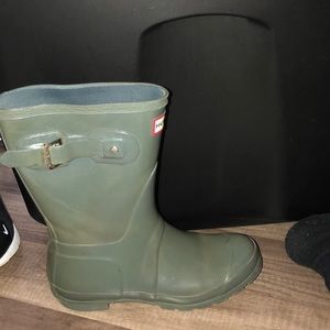 Grey hunter rain boots